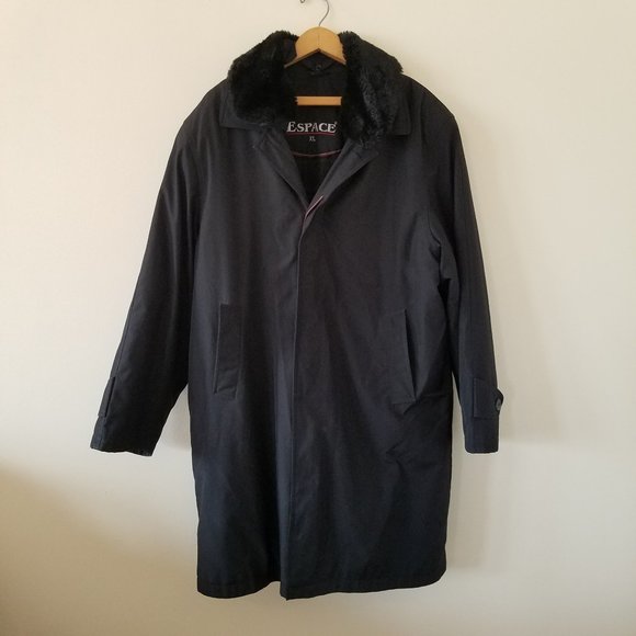 Espace Winter Coat with Removeable Lining and Faux Fur Trim - Picture 1 of 10